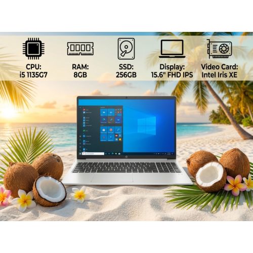 HP Probook 450 G8 i5 11gen, 8gb, 256SSD, FullHD IPS Jogtiszta win11 B-kategória