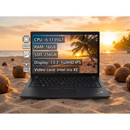 Lenovo ThinkPad X13 G2 i5, 16gb, 256SSD, FullHD IPS Jogtiszta win11